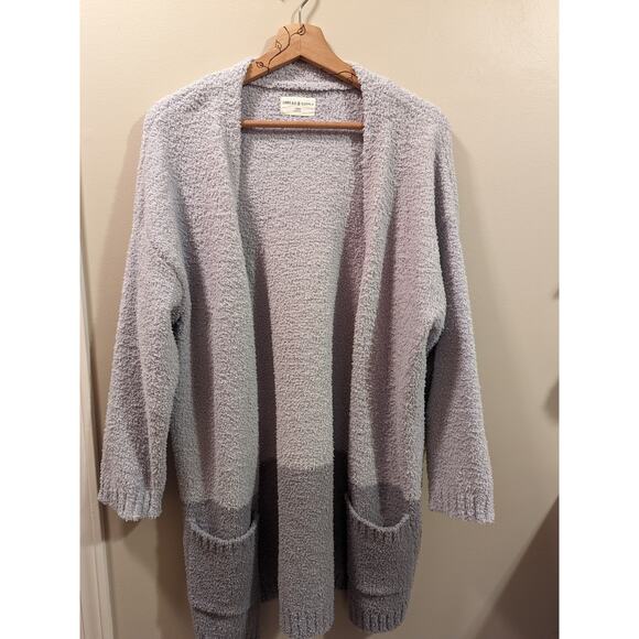 Thread & Supply Cozy Cloud Wrap Cardigan in Gray - Picture 2 of 7